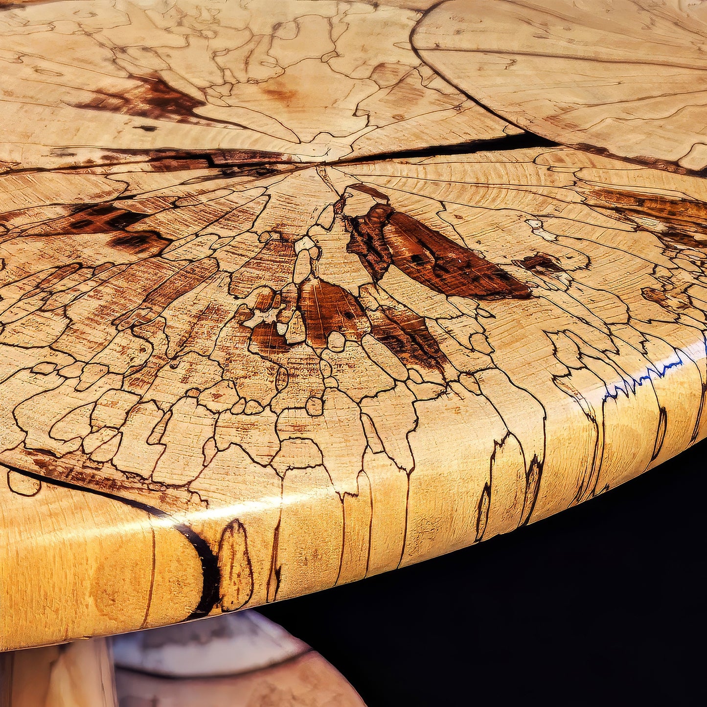 Spalted beech side table