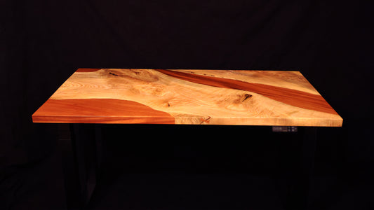 Ash and mahogany desk